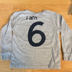 6 year old custom birthday shirt, size 5/6